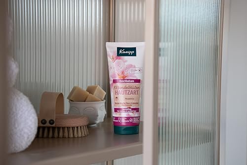 Kneipp Duschbalsam Mandelblüten Hautzart - feuchtigkeitsspendende Duschcreme mit Mandelmilch & Mandelöl für geschmeidige Haut - ohne Mikroplastik - 200ml