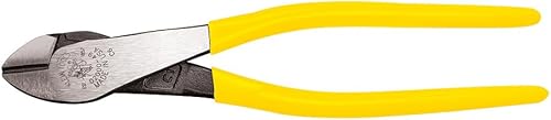 Klein Tools Alicates D2000-49, fabricados en EE. UU., Alicates de corte diagonal con cuchillos de corte resistentes, mordazas cortas y empuñaduras