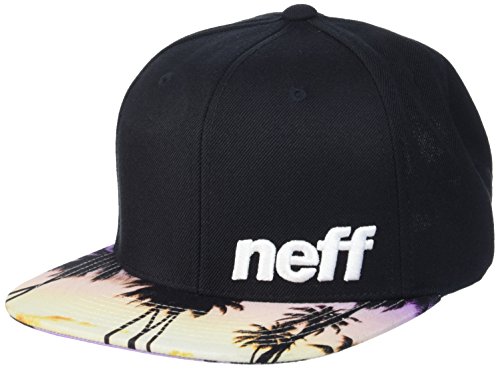neff Men's Daily Cap, Black/Sunset, One Size