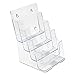 deflecto 77901 Multi Compartment DocuHolder, Four Compartments, 6 7/8w x 6 1/4d x 10h, Clear