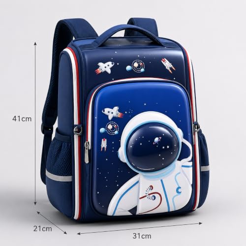 Umadiya 3D Stylish Backpack for School Kids, 3D Astronaut School Bag - Image 6