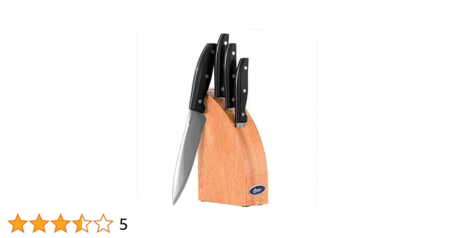 Amazon.com: Oster Granger 5pc Cutlery Set with Halfmoon