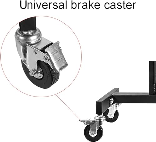 Carro móvil para TV, soporte rodante universal con freno miniatura 6