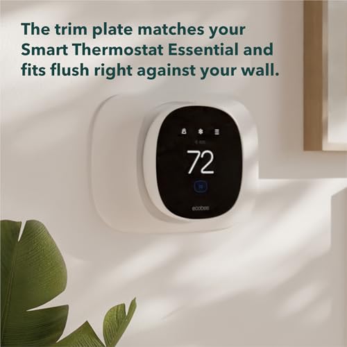 Image of ecobee Smart Thermostat Essential with Trim Kit - Programmable Wi-Fi Thermostat, ecobee Trim Plate