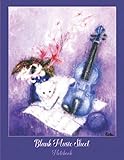  Blank Music Sheet Notebook: Blank Sheet Music Notebook For Adults and Kids  Notebook for Musicians  Music Composition Notebook  Violin  8,5 x 11 in * 12 Stave * 108 pages