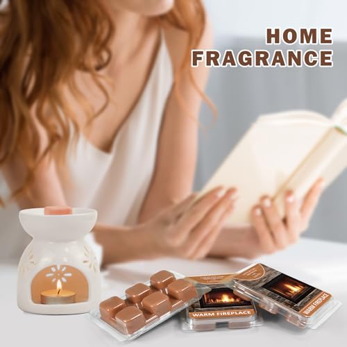 Image of SCENTORINI Wax Melts, Warm Fireplace Scented Wax Cubes for Wax Warmer