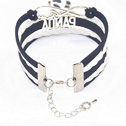 Hcchanshi Panda Bracelet Jewelry Bear - Cute Infinity Love Panda Charm Bracelet Gifts For Girls, Women, Men, Boys (Black And White) #TOP3