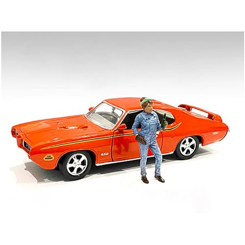 Figurine rétro femme 1/24 haute précision American Diorama 38347