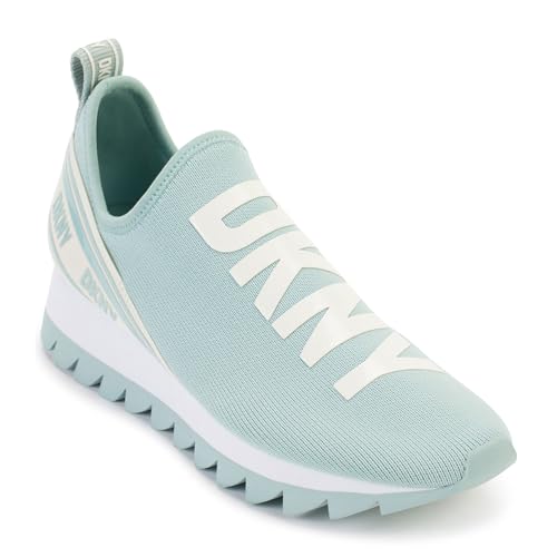 Image of DKNY Women's Abbi Knit Slip on Sneaker with Logo