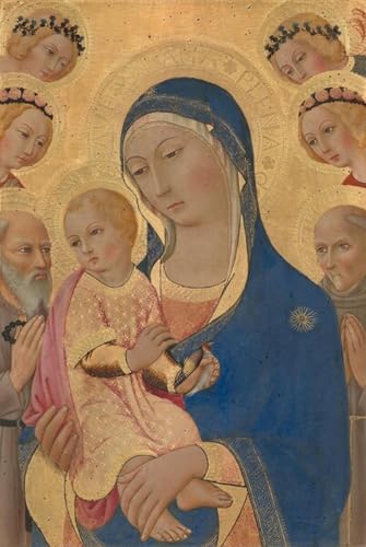 Impression sur Toile Dame, Enfant et Saint Bernard pour la Décoration de Votre Salon