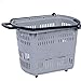 JIEPPTO 1 UNIDS Carro Rectangular De Cuatro Ruedas, Cesta De La Compra De Supermercados con Asa, Capacidad De Carga Fuerte, Gruesa Y Práctica. (Color : 51cm*38cm*38cm, Size : Gray)