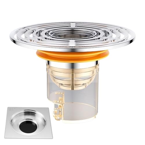 Tope de lavabo de baño, tope de drenaje del lavabo del baño - Cesta de canasta de tope de drenaje extraíble Catader de cabello - Filtro de fregadero antiplejado convertidor de bañera anti-odor para la