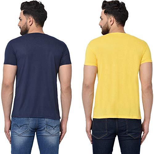 Image of JANGOBOY Men's V-Neck Cotton T-Shirt (Pack of 2)
