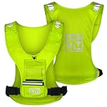 Sports Action Camera Vest with Phone Holder, Reflective, Adjustable Straps, Water-Resistant Pouch – Running, Cycling, Horse Riding, Outdoor Sports