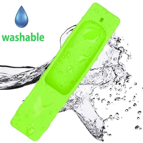 Image of Silicone Tv Remote Cover Compatible with Samsung Smart TV Remote BN59-01312A QLED 8K 4K Protective Cover with Loop - (Remote Control not Included) (Luminous Green - Style 9)