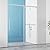 56-60" W x 76" H Frameless Single Sliding Shower Door, Frameless Shower Door, Shower Glass Door with 5/16" (8mm) Clear SGCC Tempered Glass, Stainless Steel Hardware (Brushed Silver)