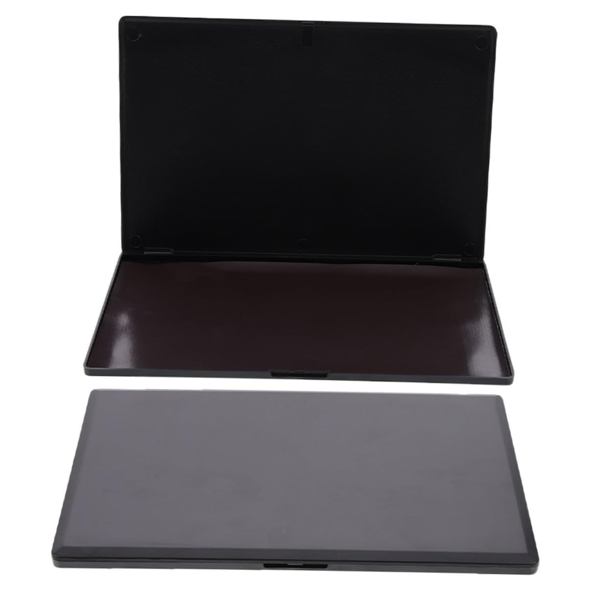 Palette di Ombretti Magnetiche Vuote 2 Pezzi in Abs Resistente per Applicazioni Fai da Te e Make Up On-the-go, Contenitore Cosmetico Pratico e Durevole Nero