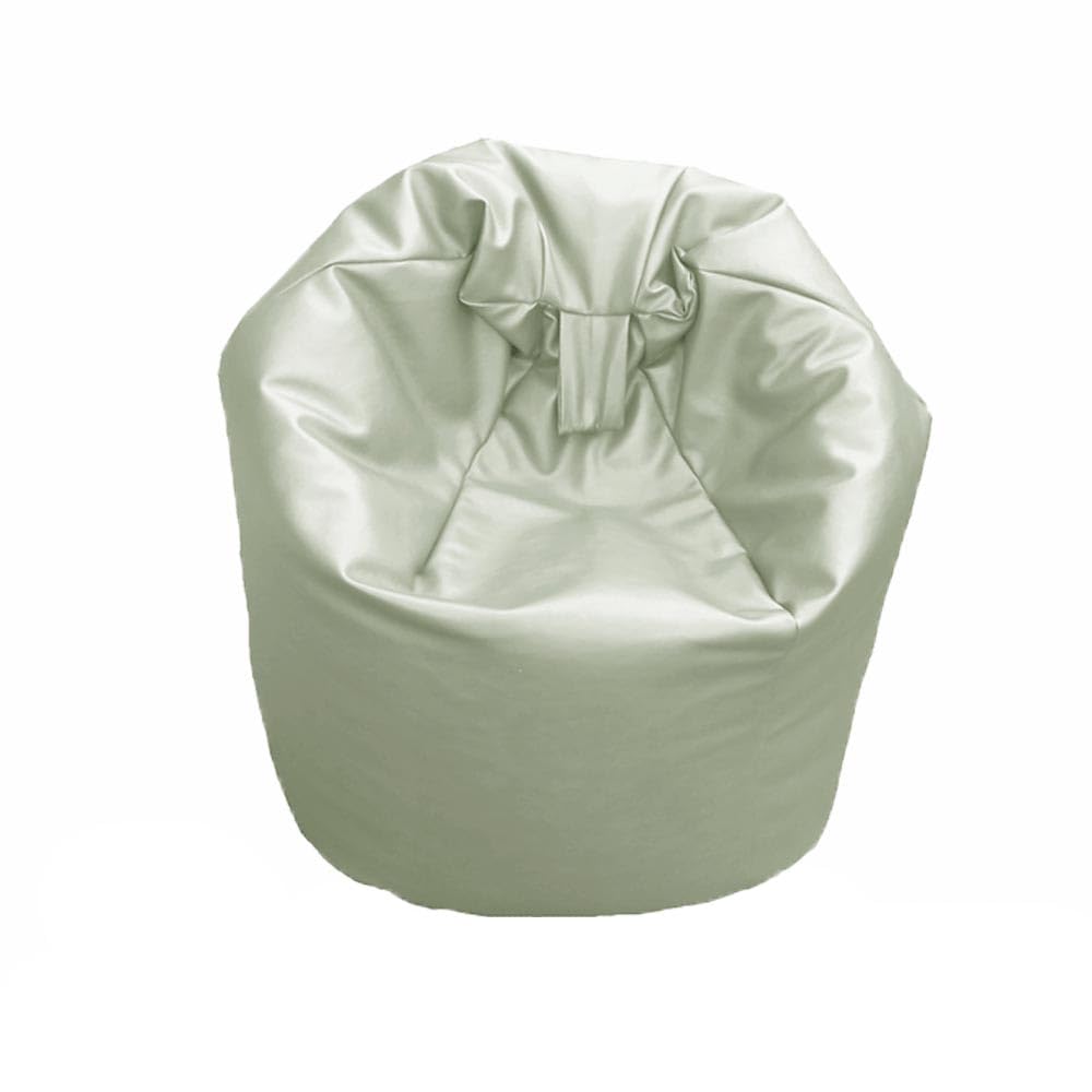FAUX LEATHER Bean Bag Beanbag Gaming Chair Seat Lazy Lounger Couch (White, XL (80 x 80 x 110 cm))