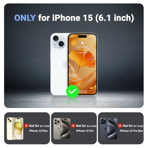 Funda magnética para iPhone 15 compatible con MagSafe y resistente a golpes 6