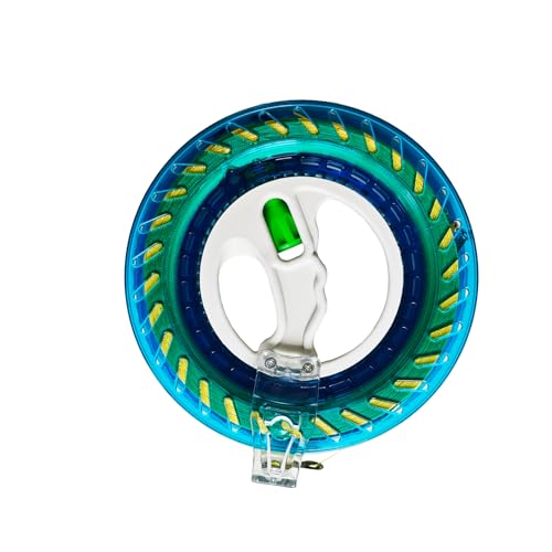 MAIFLHMAI Kite String Reel,Kite Line Winder Come with Lock,8 inches Kite Wheel and Line - Smooth Winding & Enhanced Control for Outdoor Kites, Ideal for Kids, Adults and Toddlers (8 inches Blue)