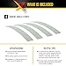 Xcluder Stainless Steel Garage Door Rodent Shield; 2 Door Kit with 8-inch Door Strips (Pack of 4); Keep Rats and Mice Out; Suitable for Residential and Commercial Use (162942)