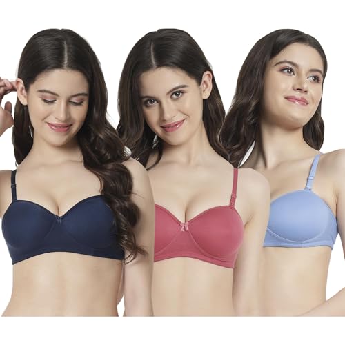 Image of SkyBeauty Cotton Premium Women's Non Padded Every Day Bra Multi-Pack