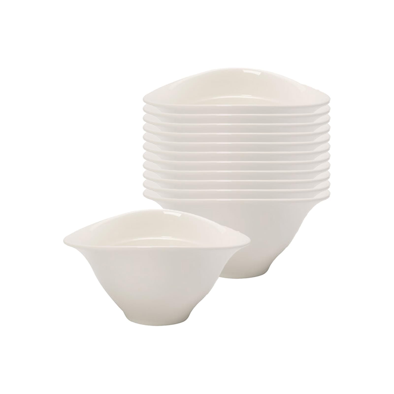 Villeroy & Boch - Vapiano Suppenschalen Set 12 teilig weiß, Spülmaschinenfest, Mikrowellensicher, Extra Tiefe Suppenteller, Suppenschüssel, Schalen Groß, Salatschüssel, Pastaschalen, Premium Porzellan