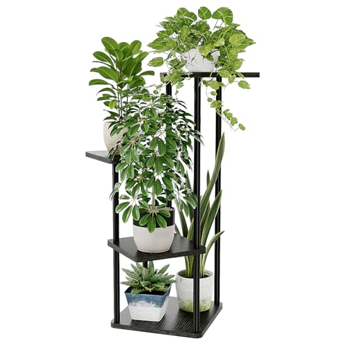 Bamworld 4 Tier Tall Plant Stand Indoor Corner Shelf Stand for Multiple Indoor Plants, Metal Tiered Tray Stand for Living Room Decor Balcony Garden Bedroom by Bamworld - Used condition - CA$26.02