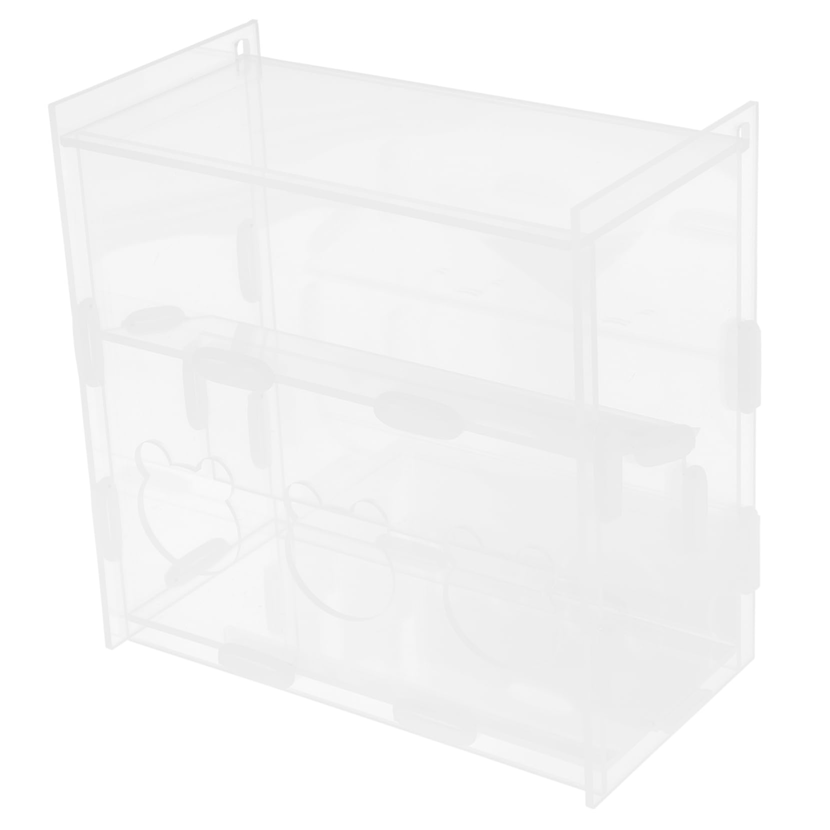 BCOATH Chicken Automatic Feeder Multi Use Poultry Food Container Transparent Design Spill Durable for Chickens Birds Pets