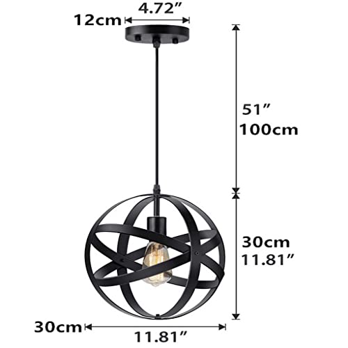 Luminaire rond en fer pour table à manger et restaurant convivial - 7