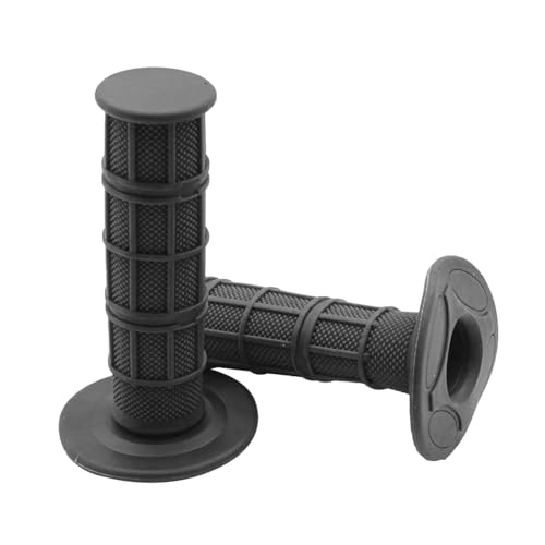 Image of BELOMI Motorcycle Hand Grips, 2PCS 7 /8 inch 22mm 24mm Non-Slip Soft Rubber Handlebars, Comfortable Motorbikes Handle Replacement Protection Accessories, Universal for Dirt Bike, Off Road, ATV(Black)