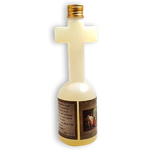Spiritual Blessing Anointing Oil 125 ml in Cross Bottle Made in Jerusalem with 100% pure Frankincense, Myrrh and Spikenard