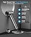 Hair Dryer - Negative Ionic Blow Dryer with 150000 RPM High Speed Brushless Motor for Fast Drying, Low Noise, HD Display Hair Dryer with Diffuser and Nozzle, 5 Temps & 2 Speeds