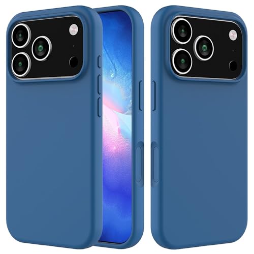 Image of ArmourPro Silicone Back Case for iPhone 17 Pro Max, Soft-Touch Case | Light Blue
