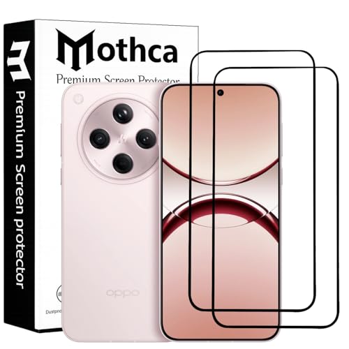 Image of Mothca Military-Grade Tempered Glass Screen Protector Compatible for OPPO Find X8 with Edge to Edge Coverage - Case Friendly, Anti-Scratch & Bubble-Free Installation Kit (Pack of 2)