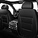 JIAMAOXIN Seat Covers for Ford F150 2009-2025 2026 - F250/F350/F450 2017-2025 2026: 5 Seat Full Set Faux Leather Truck Seat Covers Car Cushion (Black)