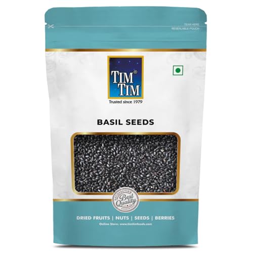Tim Tim Superfood Basil Seeds – Non-GMO & 100% Natural | Cooling & Detoxifying 100g