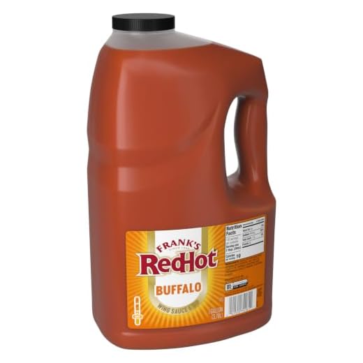 Frank's RedHot Original Buffalo Wings Sauce, 1 gal - 1 Gallon Bulk Container of Buffalo Hot Sauce with a Bold, Spicy Flavor Perfect for Wings, Dressings, Dips and More