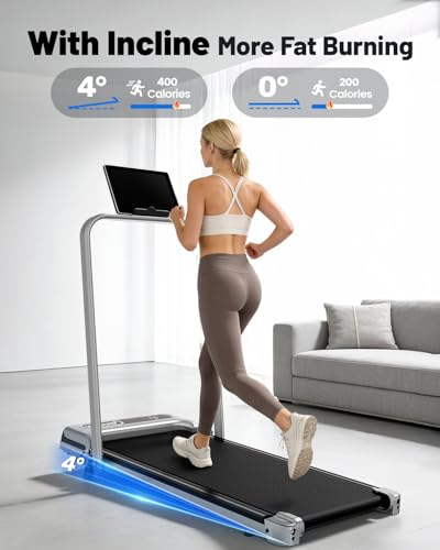 Yagud Walking Pad, Walking Pad Treadmill for Home Office, Portable Under Desk Treadmill with Remote Control and LED Display, Walking Jogging Running Machine - Image 4