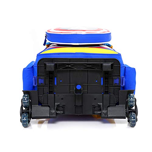 Gloomall Cartoon Six Wheels Trolley Case School Bags Boy Oxford Cloth Vacation Backpack #TOP3