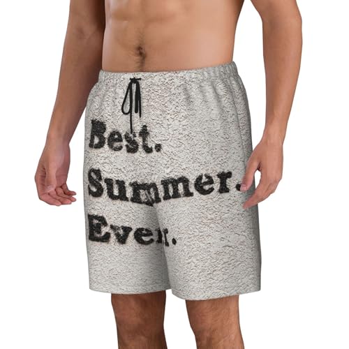 Men's Beach Shorts Best Summer Ever Mens Swim Trunks Board Shorts with Pockets Swimwear Bathing Suits2