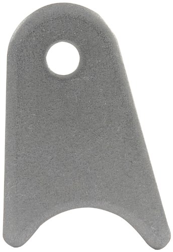 Allstar Performance Chassis Tab, Radius, 1/2 in Mounting Hole, 3/16 in Thick, Steel, Natural, Set of 4