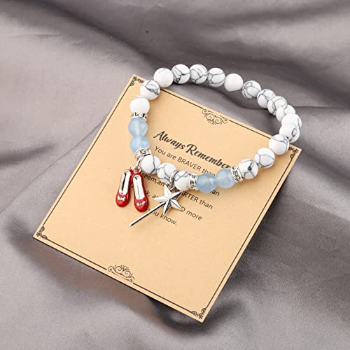 WSNANG Movie Inspired Charm Bracelet Cosplay Jewelry for Her Movie Merchandise Fandom Gift4