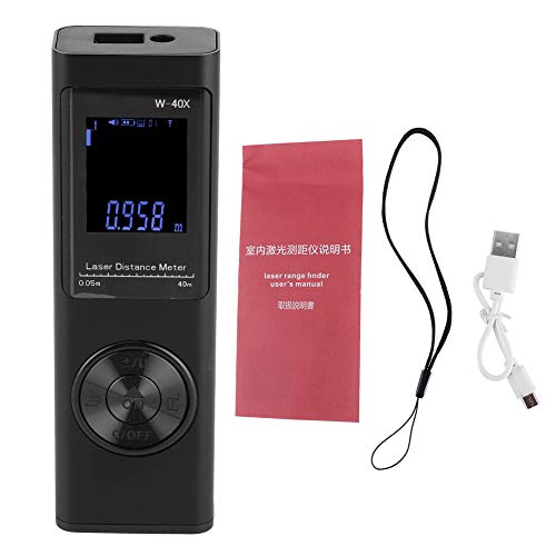 Localizador de alcance de alta precisão, fita métrica eletrônica digital portátil de 40 m, mini edif