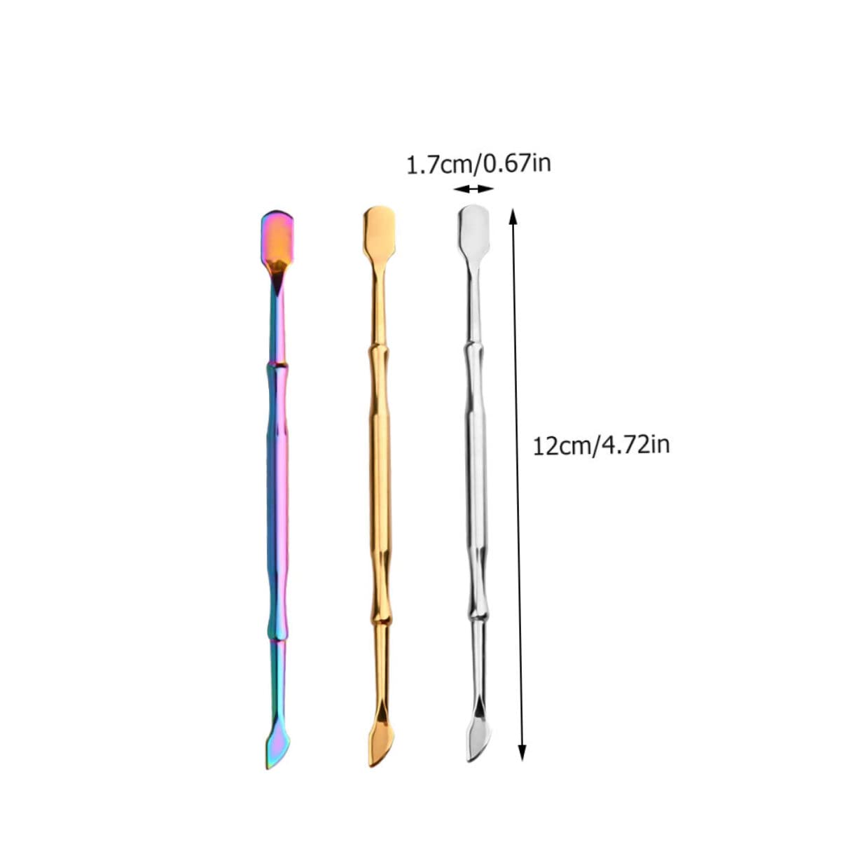 VICASKY Complete Manicure Tool Kit Cuticle Pusher Cutter Remover Scraper 6 Piece Set Nail Care Tools Easy to Use