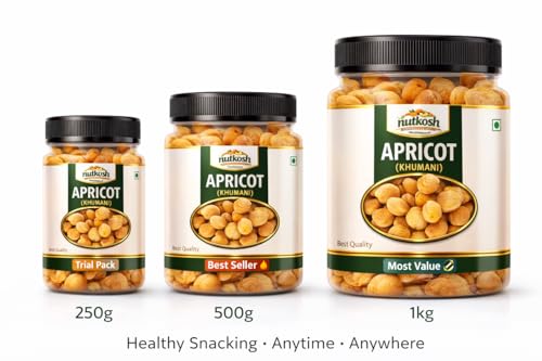 Image of Nutkosh Dried Apricot | Khumani | Jardalu | Badam BOR |Soft - 500gm