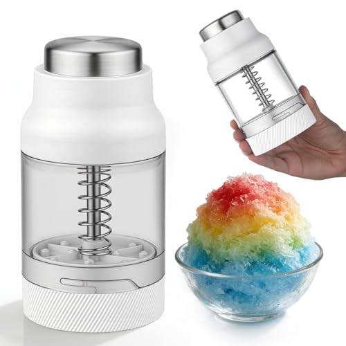 Mini Shaved Ice Machine Snow Cone Machine - Portable Handheld Small Crusher with Free Cube Trays by choxila - Used condition - US$15.19