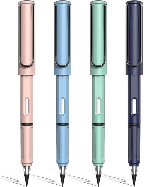 ScribbleWibble Pen Shape Pencil Everlasting Inkless Reusable Erasable Infinite Replaceable Graphite Nib Birthday Party Return Gift for Kids (Pack of 4 Pencils) (B0DFCFH688) Amazon Price History, Amazon Price Tracker