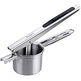 Funktion: Boden Lochdurchmesser ist 0,3 cm.die Kartoffelpresse gibt gleichmäßiges Filterloch am Boden, das den Rückstand effektiv filtern kann.die Kartoffelpresse kann nicht nur gekochte Kartoffeln kochen, sondern auch andere gekochtes Gemüse, wie Obst, Karotten, Käse usw