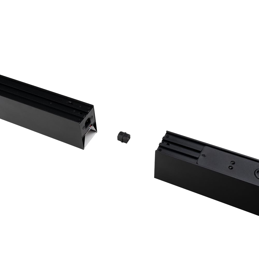 LUXULA LED Pendelleuchte 120 cm Schwarz, 40W 4000lm, 3000-6500K einstellbar, Hängelampe Esstisch Aluminium, Blendarm UGR<23, Deckenlampe Büro Tresenleuchte verknüpfbar, Esszimmerlampe hängend